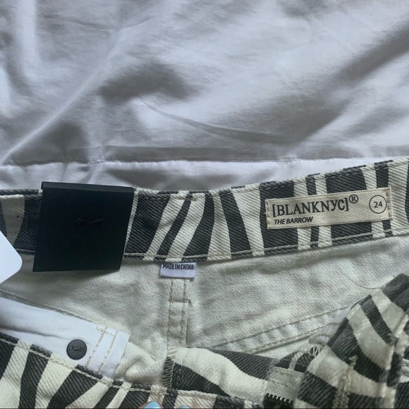 NWT Blank NYC zebra print vintage high rise short - Picture 3 of 3